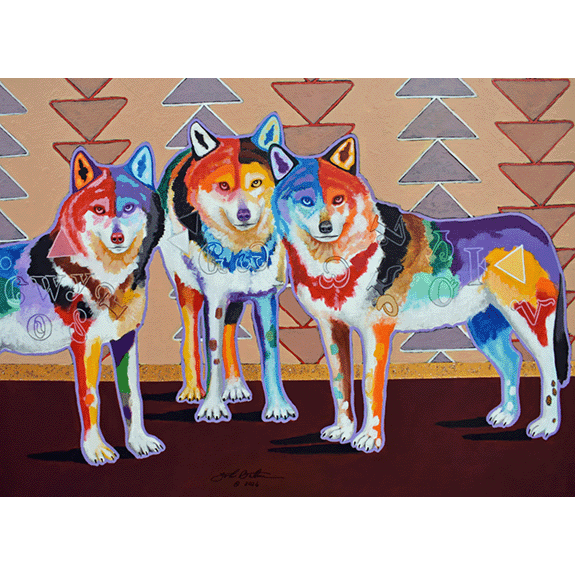 Sequoyah's Wolves - Original